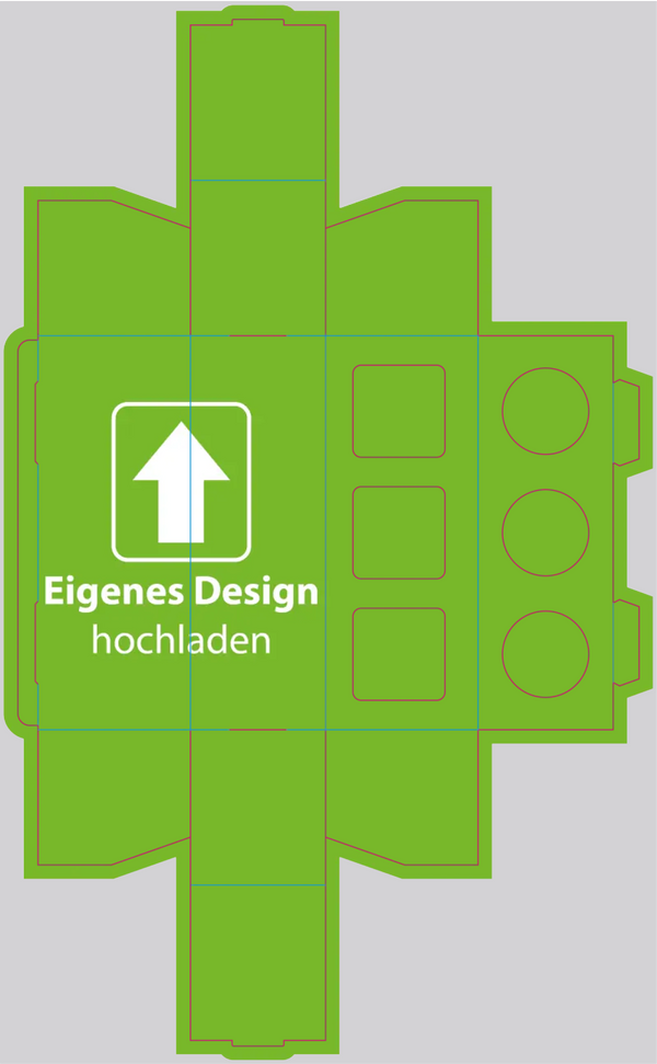 3er Umverpackung 53ml Glas Eigenes Design