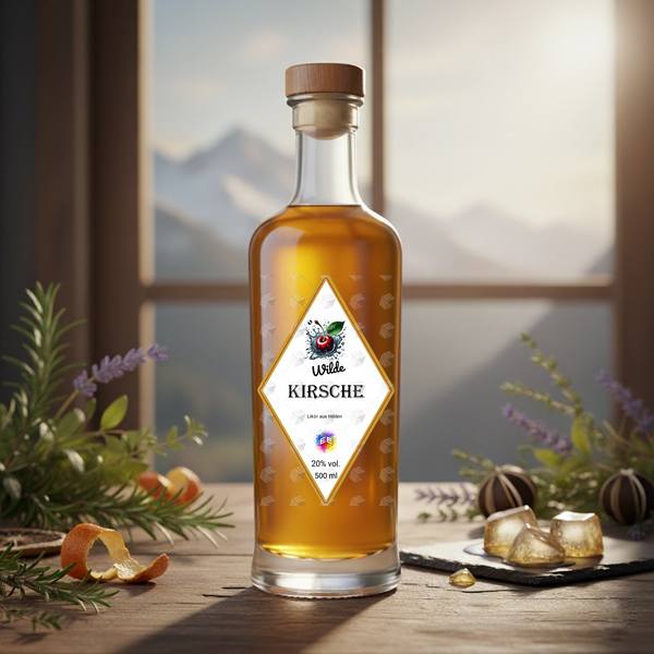 Etikett - Vorlage Raute "Splash" 120x70