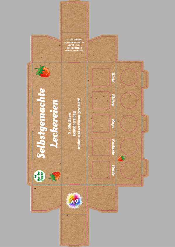 5er Umverpackung 53ml Glas Fruchtzeit