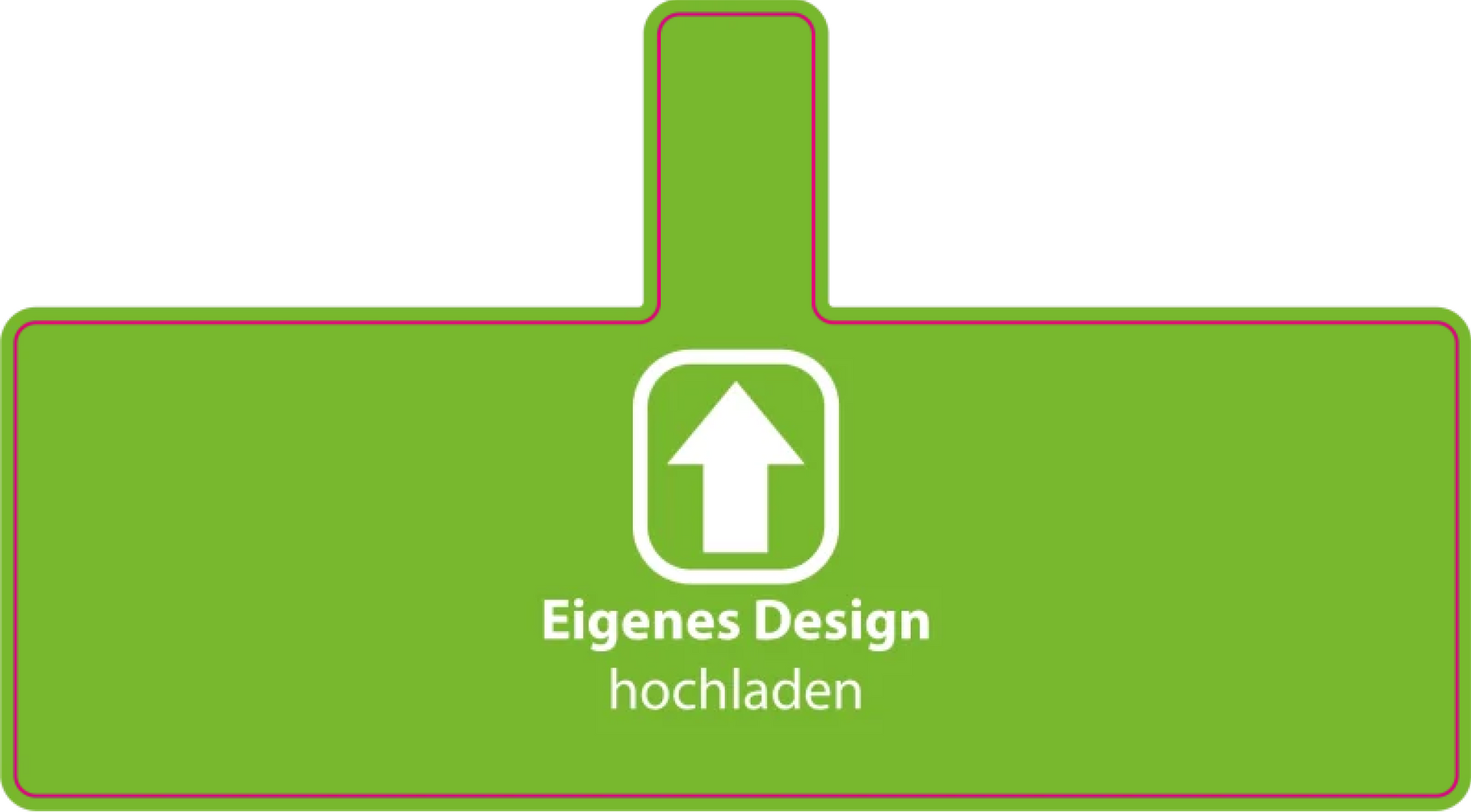 Etikett - Eigenes Design hochladen 140x076 Gewährverschluss