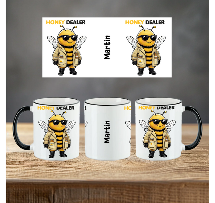 Blanko Mockup 3 Tassen Riemen schwarz 2