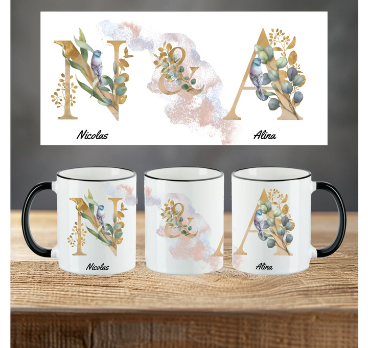 Blanko Mockup 3 Tassen Riemen schwarz 2