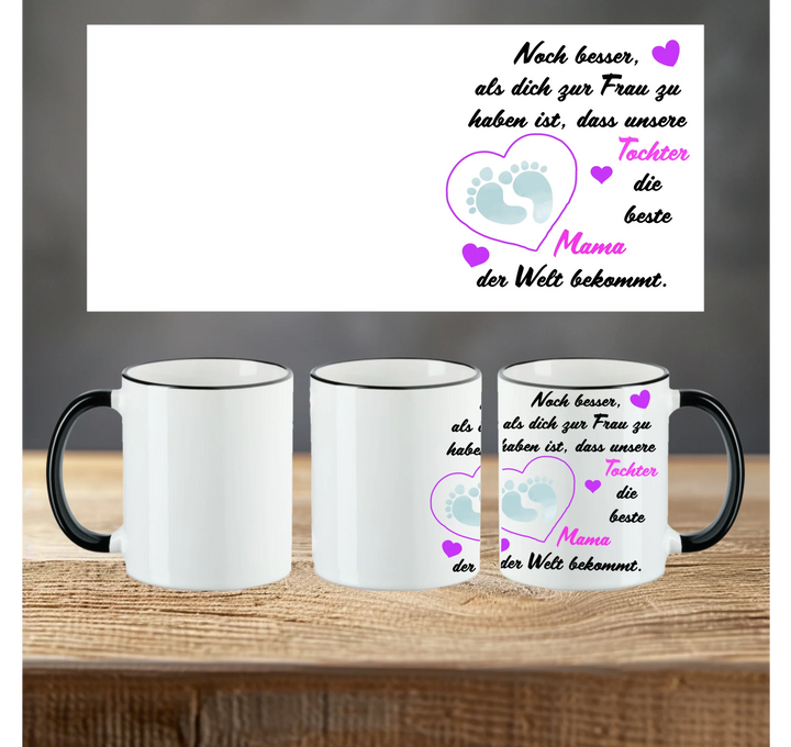 Blanko Mockup 3 Tassen Riemen schwarz 2