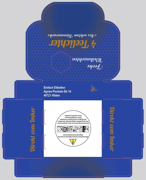 Stanze Teelichter 4er umrandung