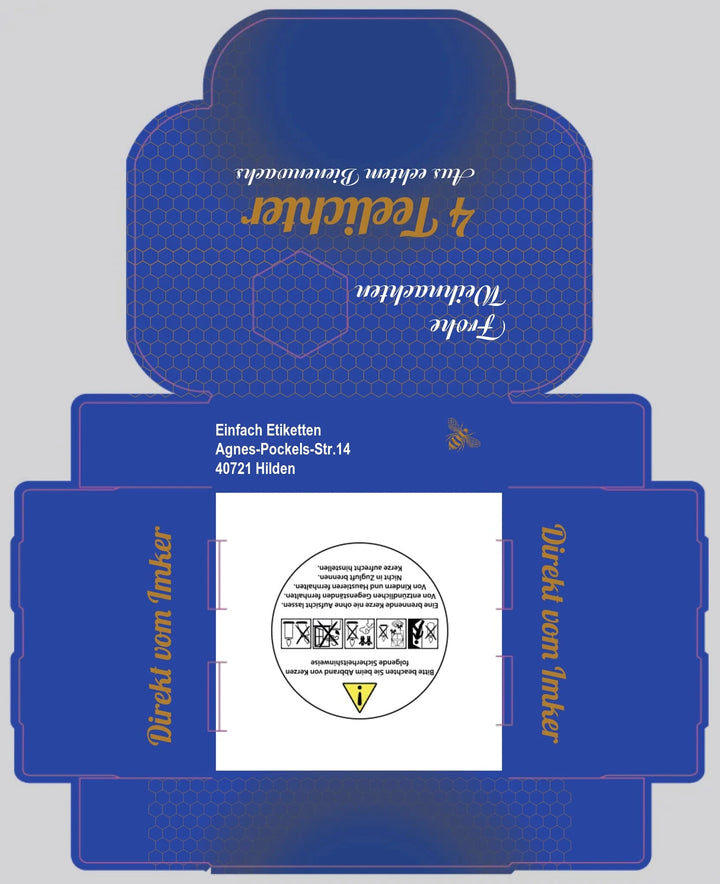 Stanze Teelichter 4er umrandung